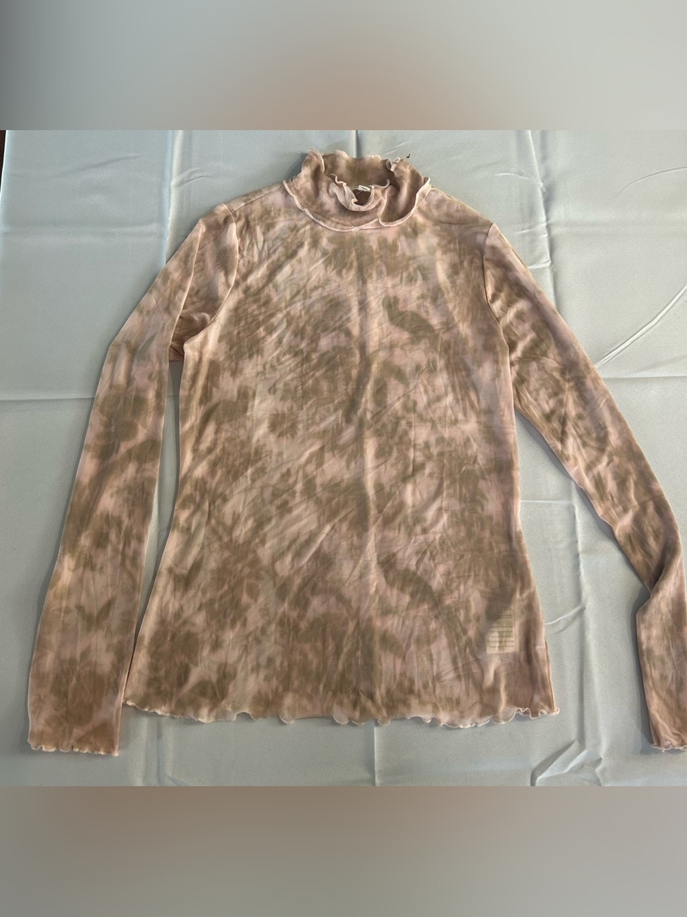 NWOT Anthropologie Pilero sheer floral print turtleneck